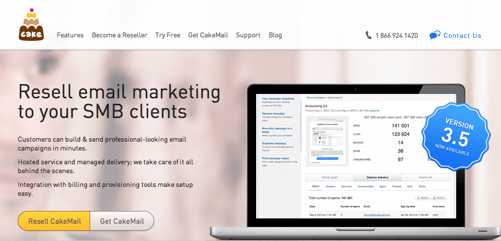 Cake mail email marketing tools