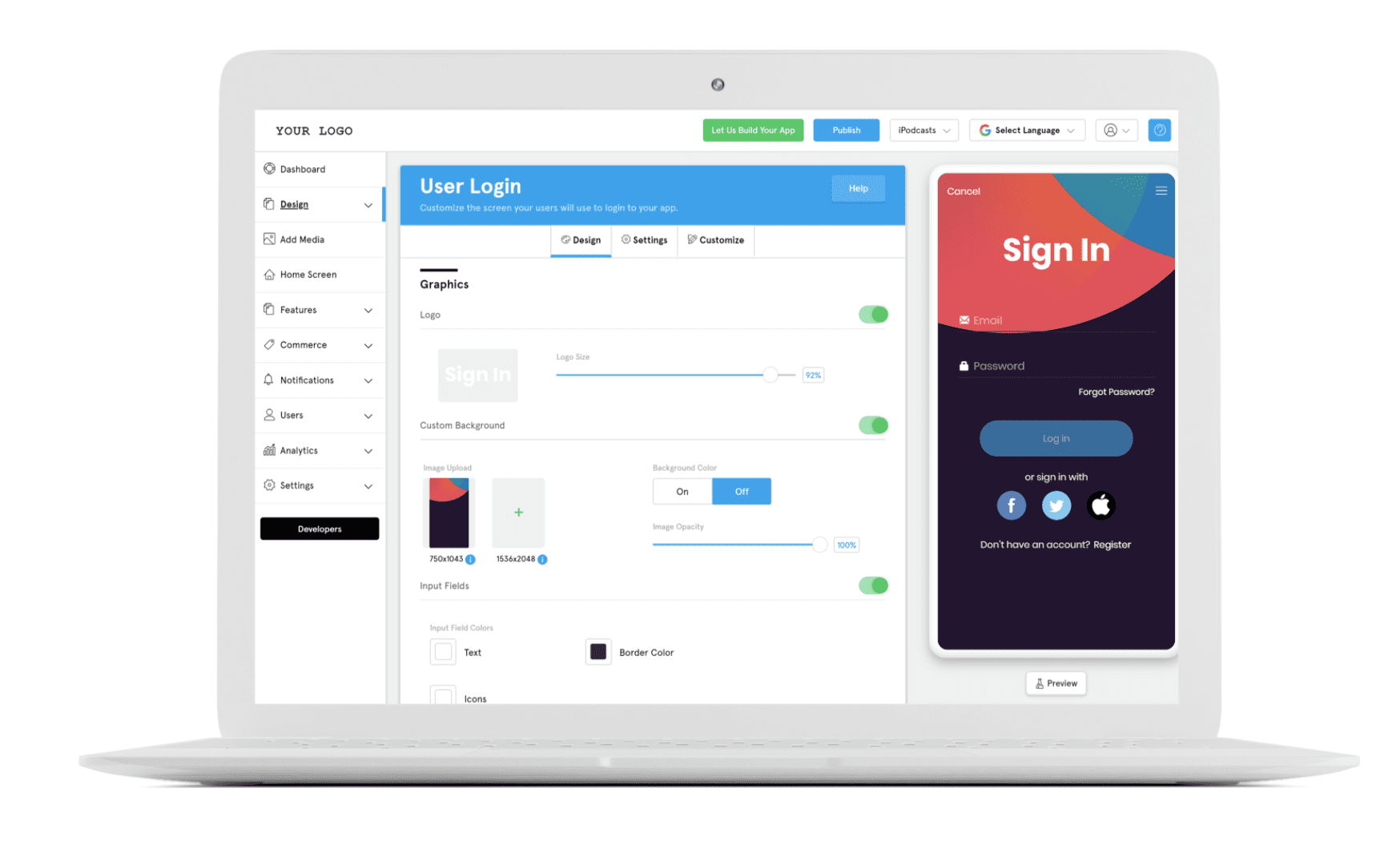 reseller app builder platform white label