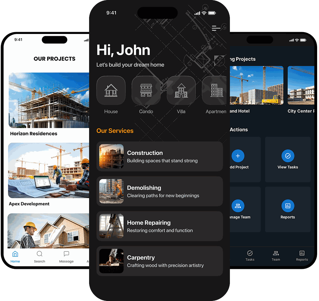 Construction app built with Buildfire