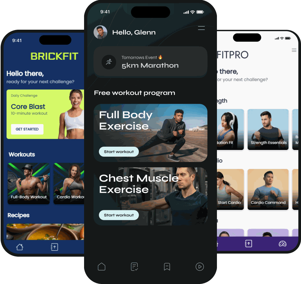 Fitness app built with Buildfire